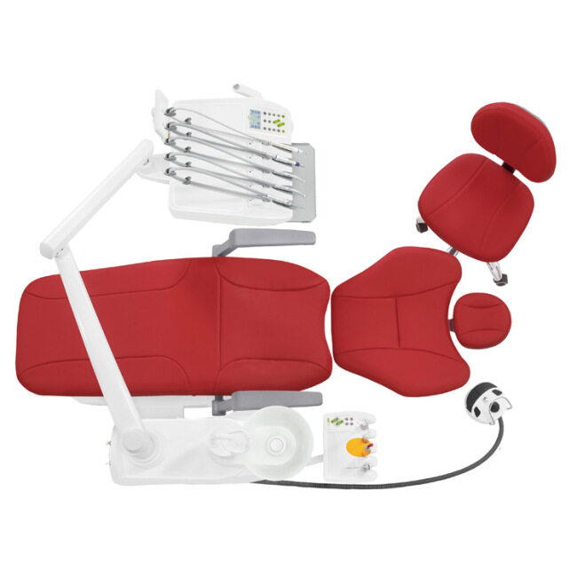 Microfiber Leather High Configuration Dental Chair Equipment